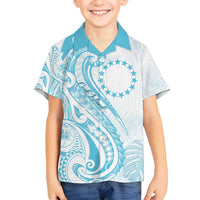 Kia Orana Cook Islands Family Matching Summer Maxi Dress and Hawaiian Shirt Moana Plumeria Tropical Waves - Polynesian Pride