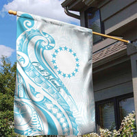 Kia Orana Cook Islands Garden Flag Moana Plumeria Tropical Waves - Polynesian Pride