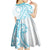 Kia Orana Cook Islands Kid Short Sleeve Dress Moana Plumeria Tropical Waves - Polynesian Pride