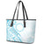 Kia Orana Cook Islands Leather Tote Bag Moana Plumeria Tropical Waves - Polynesian Pride