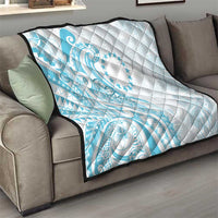 Kia Orana Cook Islands Quilt Moana Plumeria Tropical Waves - Polynesian Pride