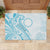 Kia Orana Cook Islands Rubber Doormat Moana Plumeria Tropical Waves - Polynesian Pride