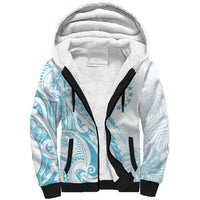 Kia Orana Cook Islands Sherpa Hoodie Moana Plumeria Tropical Waves - Polynesian Pride