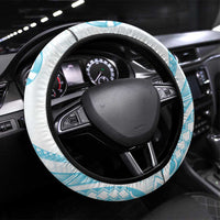 Kia Orana Cook Islands Steering Wheel Cover Moana Plumeria Tropical Waves - Polynesian Pride