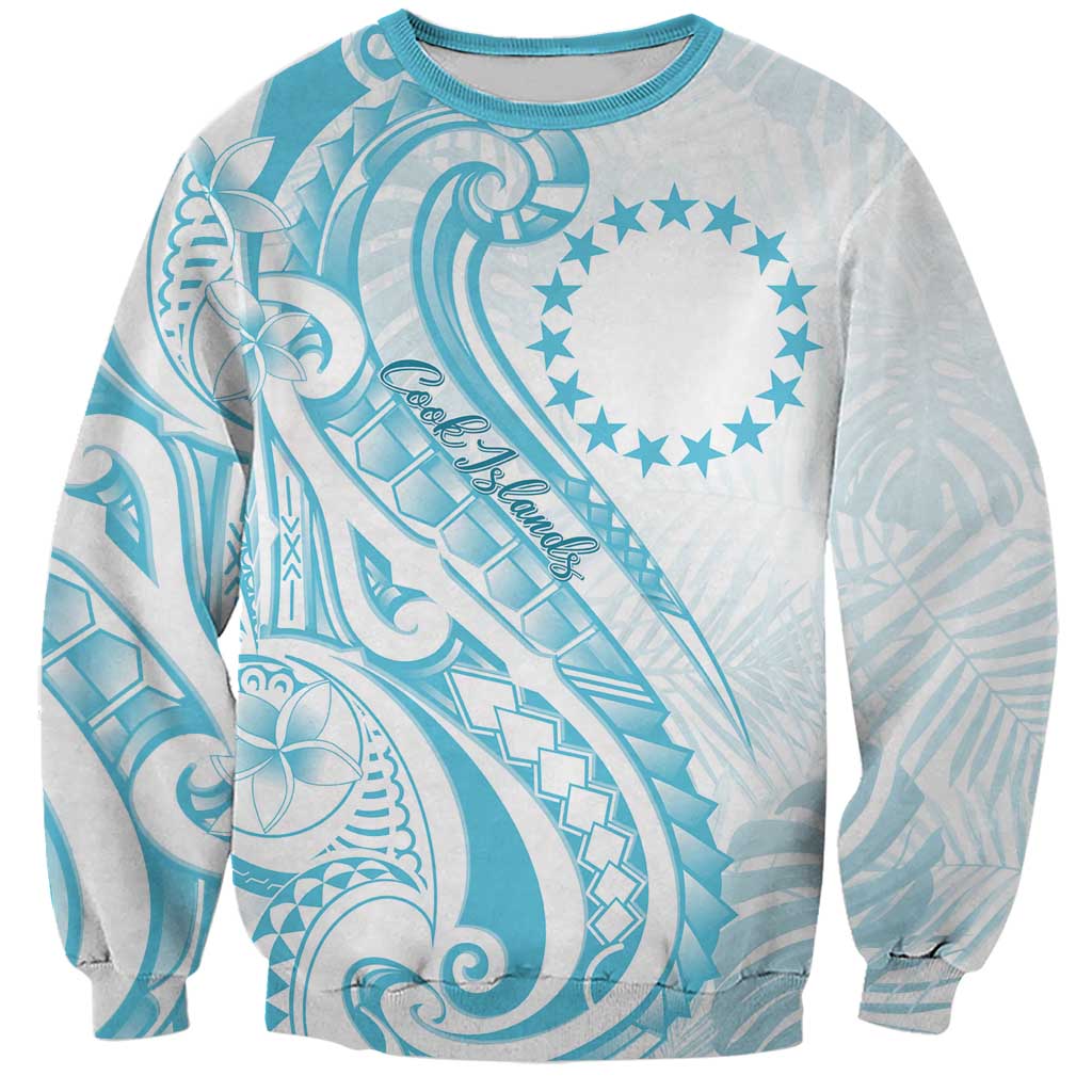 Kia Orana Cook Islands Sweatshirt Moana Plumeria Tropical Waves - Polynesian Pride