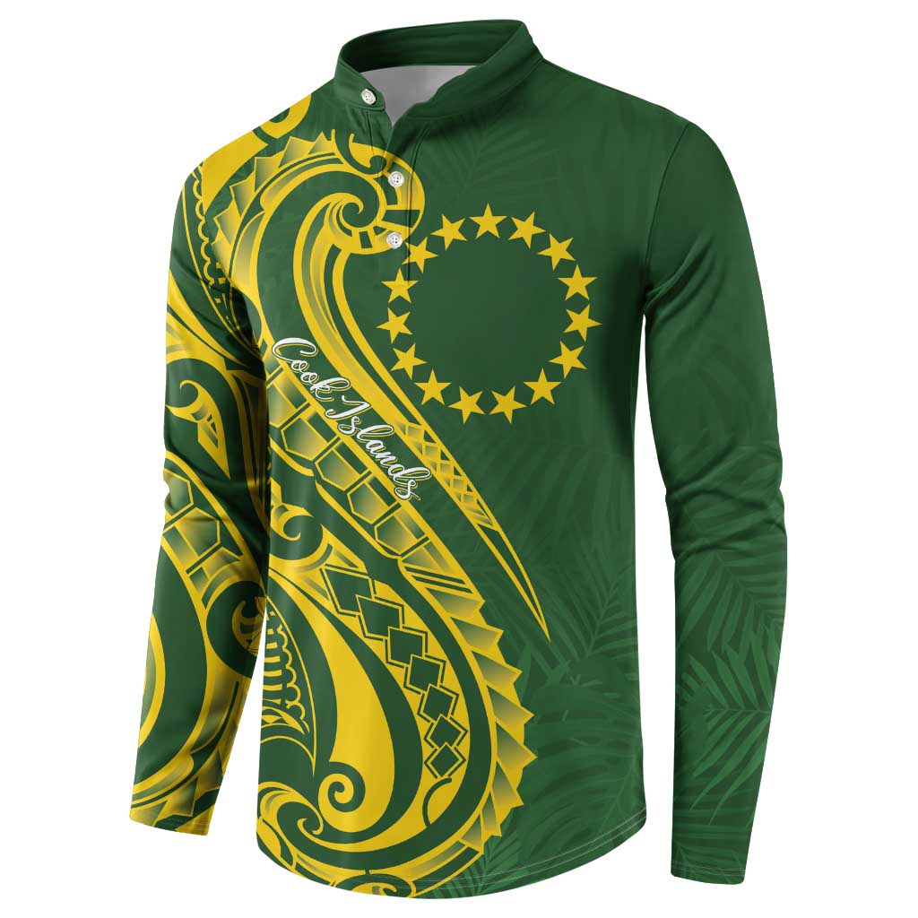 Kia Orana Cook Islands Button Sweatshirt Plumeria Tropical Waves - Polynesian Pride