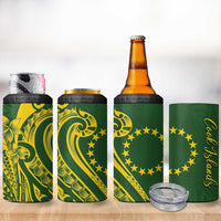 Kia Orana Cook Islands 4 in 1 Can Cooler Tumbler Plumeria Tropical Waves - Polynesian Pride
