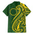 Kia Orana Cook Islands Family Matching Off Shoulder Short Dress and Hawaiian Shirt Plumeria Tropical Waves - Polynesian Pride