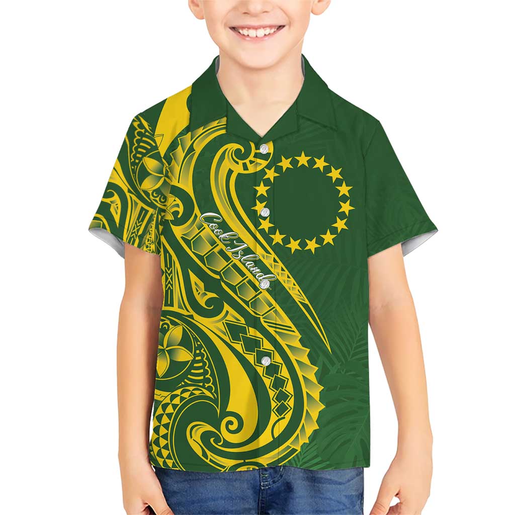 Kia Orana Cook Islands Family Matching Short Sleeve Bodycon Dress and Hawaiian Shirt Plumeria Tropical Waves - Polynesian Pride