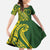 Kia Orana Cook Islands Family Matching Tank Maxi Dress and Hawaiian Shirt Plumeria Tropical Waves - Polynesian Pride
