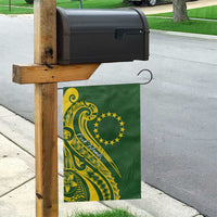 Kia Orana Cook Islands Garden Flag Plumeria Tropical Waves - Polynesian Pride