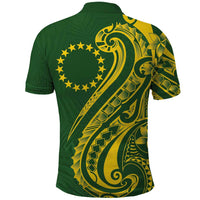 Kia Orana Cook Islands Polo Shirt Plumeria Tropical Waves - Polynesian Pride