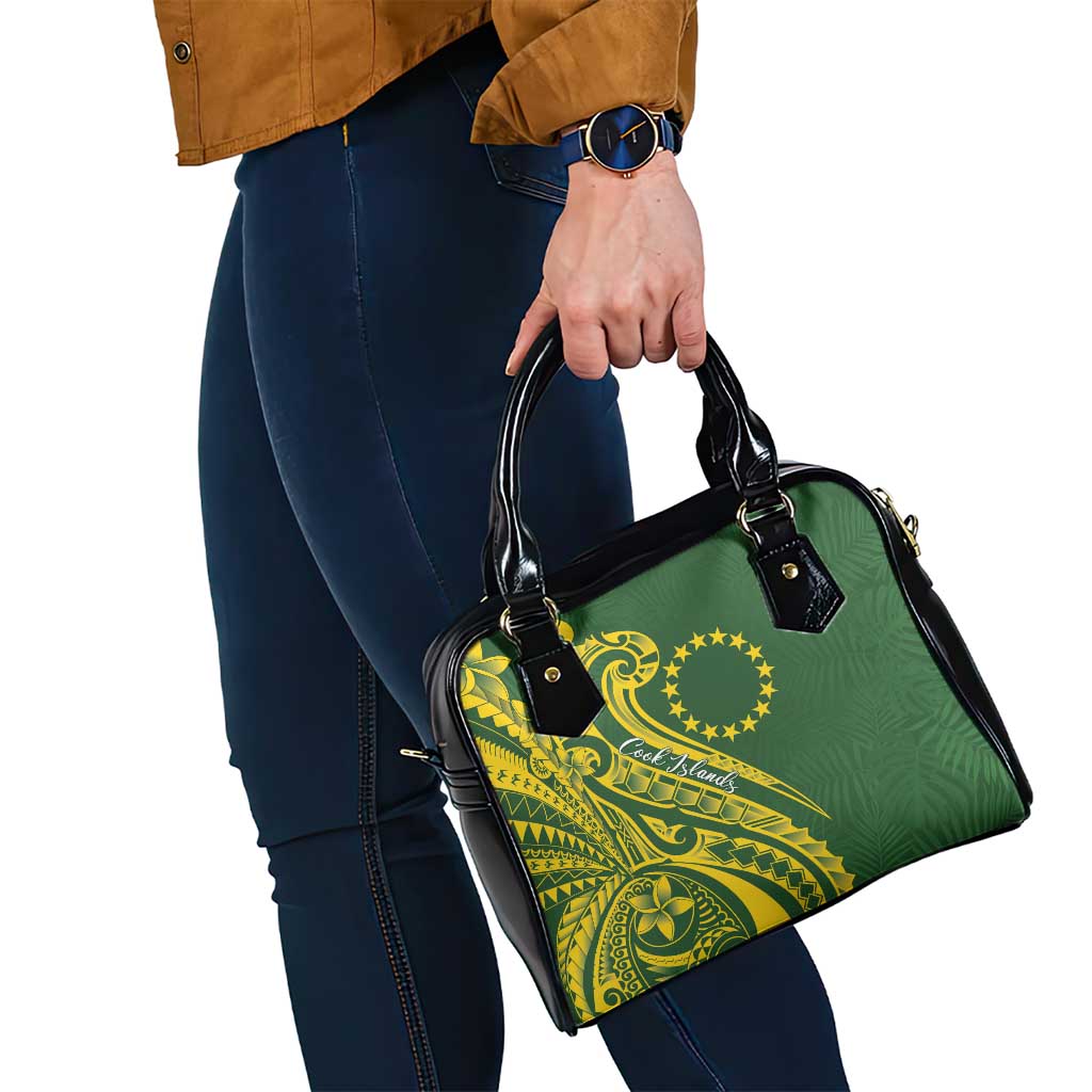 Kia Orana Cook Islands Shoulder Handbag Plumeria Tropical Waves - Polynesian Pride
