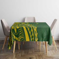 Kia Orana Cook Islands Tablecloth Plumeria Tropical Waves - Polynesian Pride
