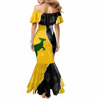 Australia Rugby Mix New Zealands Rugby Mermaid Dress Wallabies Versus Silver Fern Sporty Basic LT7 - Polynesian Pride