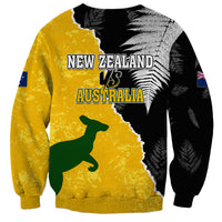 Australia Rugby Mix New Zealands Rugby Sweatshirt Wallabies Versus Silver Fern Sporty Basic LT7 - Polynesian Pride