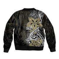 Polynesian Pride Bomber Jacket Tiare With Plumeria Mix Style LT7 - Polynesian Pride
