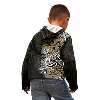 Polynesian Pride Kid Hoodie Tiare With Plumeria Mix Style LT7 - Polynesian Pride