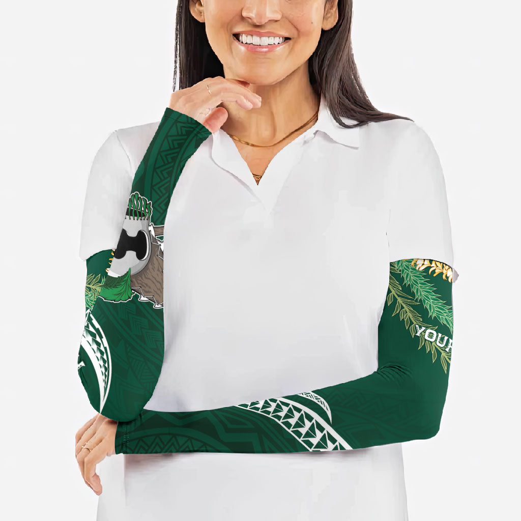 Hawaii Rainbow Warriors Alumni Personalized Arm Sleeves Ti Maile Lei - Glory For The Warriors