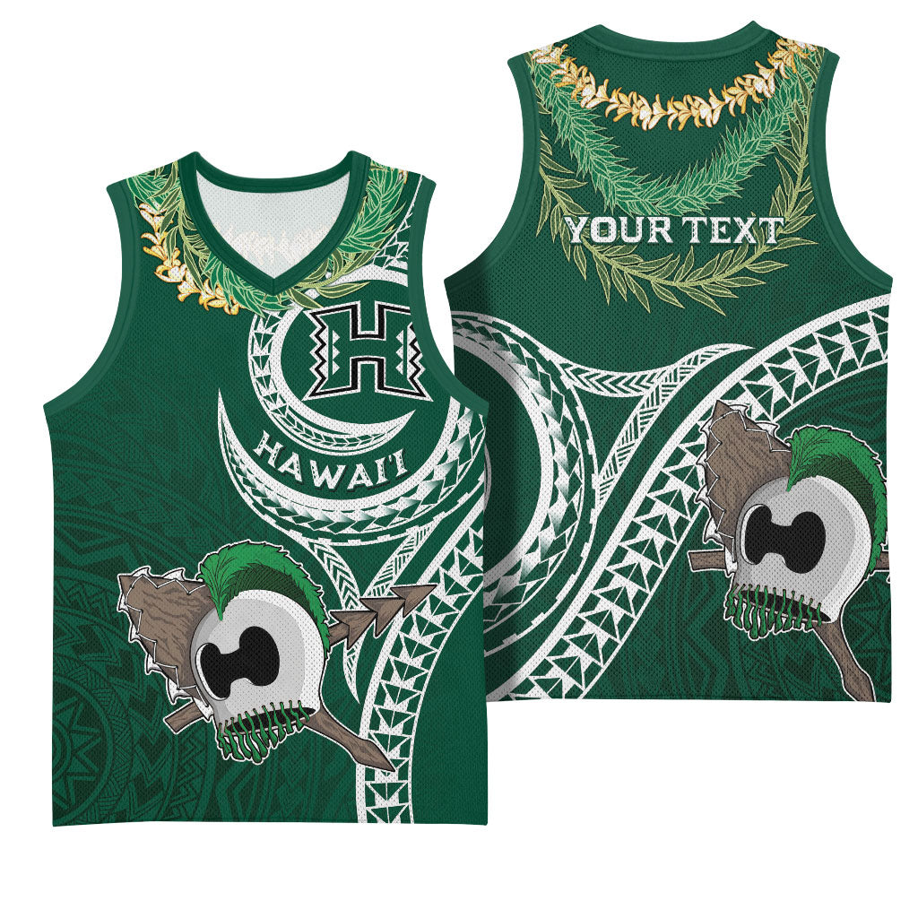 Hawaii Rainbow Warriors Alumni Personalized Basketball Jersey Ti Maile Lei - Glory For The Warriors