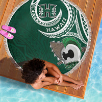 Hawaii Rainbow Warriors Alumni Beach Blanket Ti Maile Lei - Glory For The Warriors