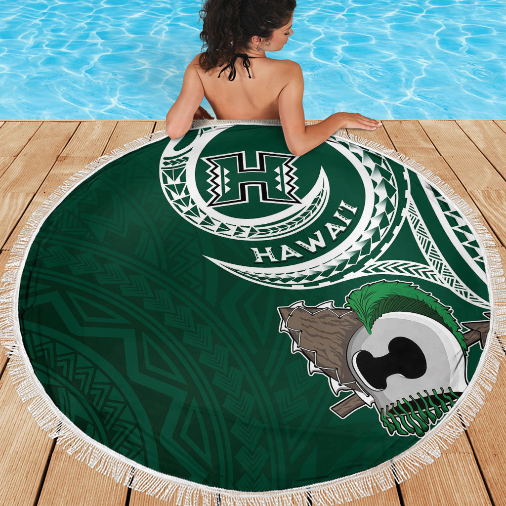 Hawaii Rainbow Warriors Alumni Beach Blanket Ti Maile Lei - Glory For The Warriors