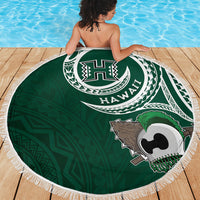 Hawaii Rainbow Warriors Alumni Beach Blanket Ti Maile Lei - Glory For The Warriors