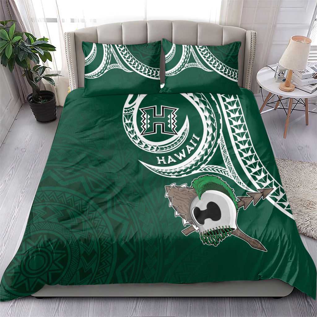 Hawaii Rainbow Warriors Alumni Bedding Set Ti Maile Lei - Glory For The Warriors