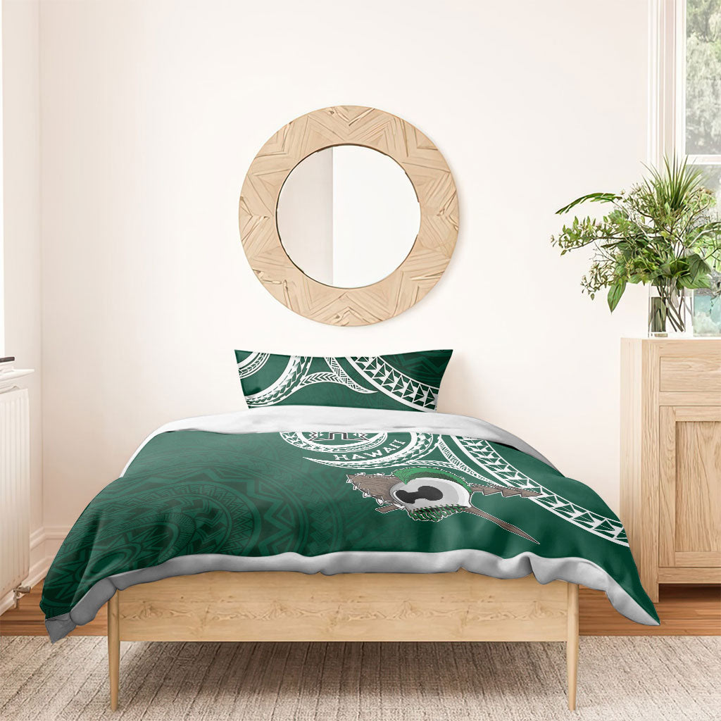 Hawaii Rainbow Warriors Alumni Bedding Set Ti Maile Lei - Glory For The Warriors