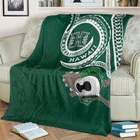 Hawaii Rainbow Warriors Alumni Blanket Ti Maile Lei - Glory For The Warriors