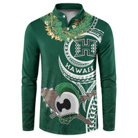 Hawaii Rainbow Warriors Alumni Personalized Button Sweatshirt Ti Maile Lei - Glory For The Warriors