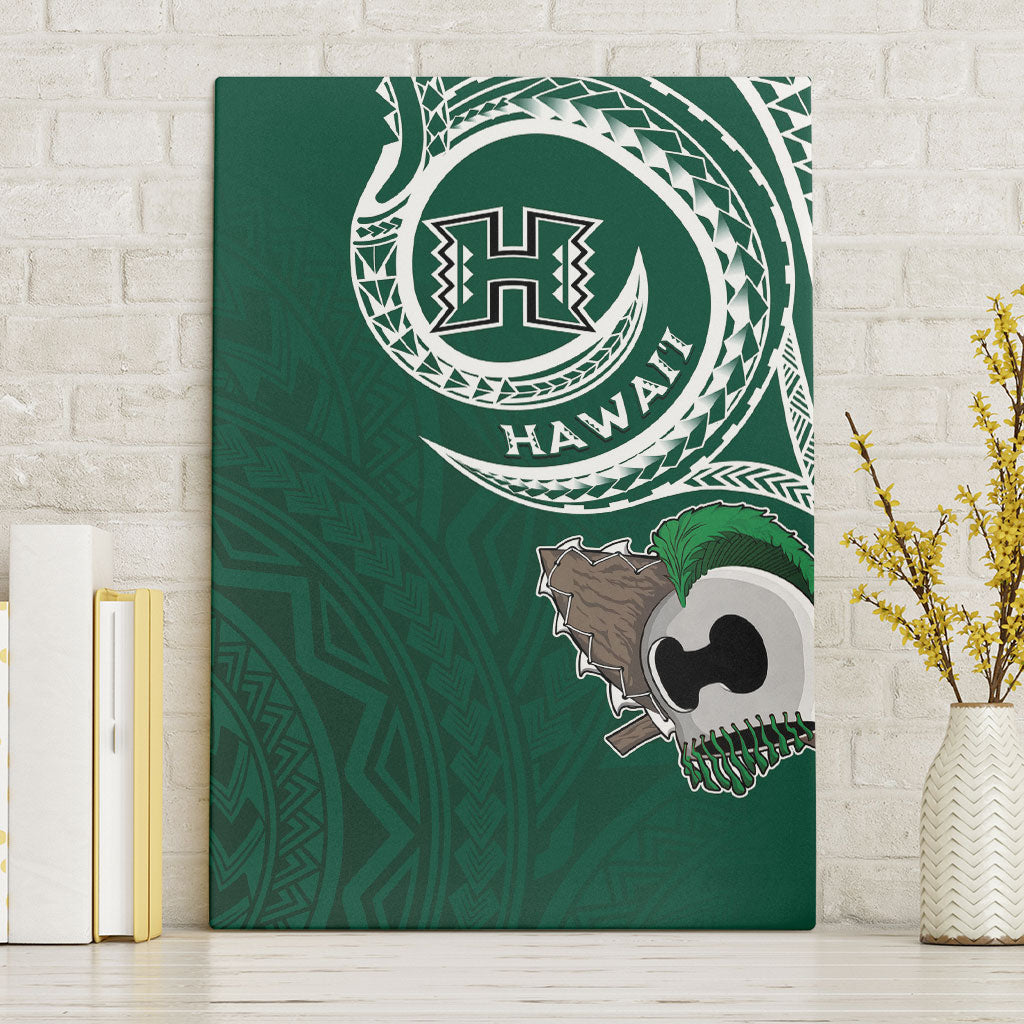 Hawaii Rainbow Warriors Alumni Canvas Wall Art Ti Maile Lei - Glory For The Warriors
