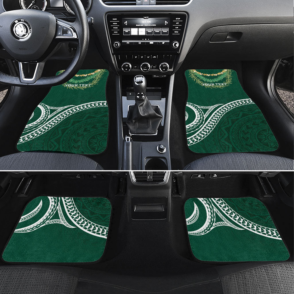 Hawaii Rainbow Warriors Alumni Personalized Car Mats Ti Maile Lei - Glory For The Warriors