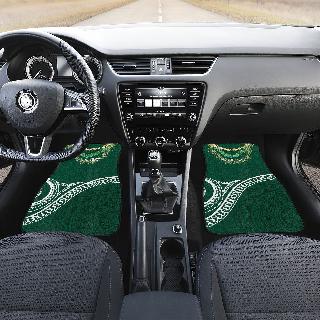 Hawaii Rainbow Warriors Alumni Personalized Car Mats Ti Maile Lei - Glory For The Warriors
