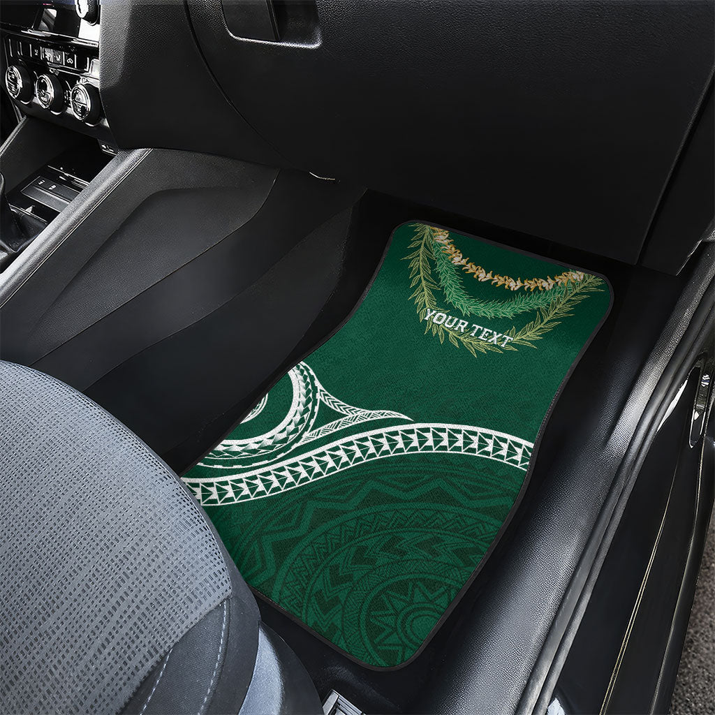 Hawaii Rainbow Warriors Alumni Personalized Car Mats Ti Maile Lei - Glory For The Warriors