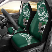 Hawaii Rainbow Warriors Alumni Car Seat Cover Ti Maile Lei - Glory For The Warriors