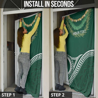 Hawaii Rainbow Warriors Alumni Personalized Door Cover Ti Maile Lei - Glory For The Warriors