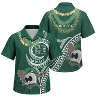 Hawaii Rainbow Warriors Alumni Personalized Family Matching Long Sleeve Bodycon Dress and Hawaiian Shirt Ti Maile Lei - Glory For The Warriors