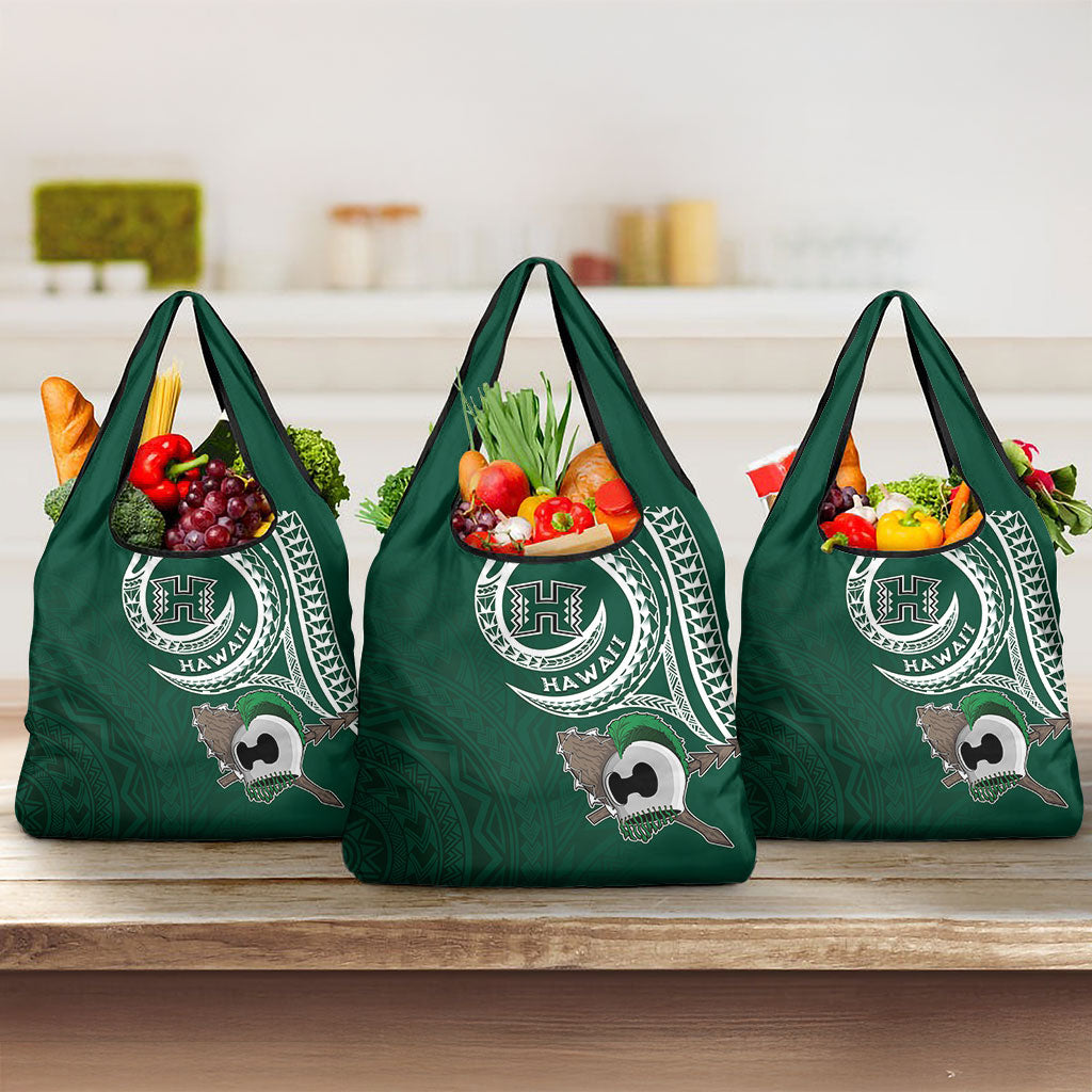 Hawaii Rainbow Warriors Alumni Grocery Bag Ti Maile Lei - Glory For The Warriors