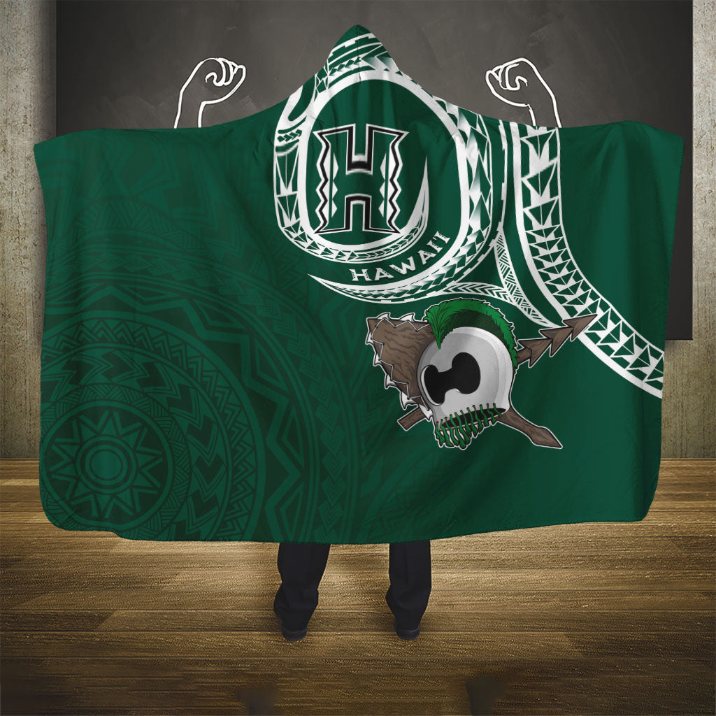 Hawaii Rainbow Warriors Alumni Hooded Blanket Ti Maile Lei - Glory For The Warriors