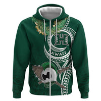 Hawaii Rainbow Warriors Alumni Personalized Hoodie Ti Maile Lei - Glory For The Warriors