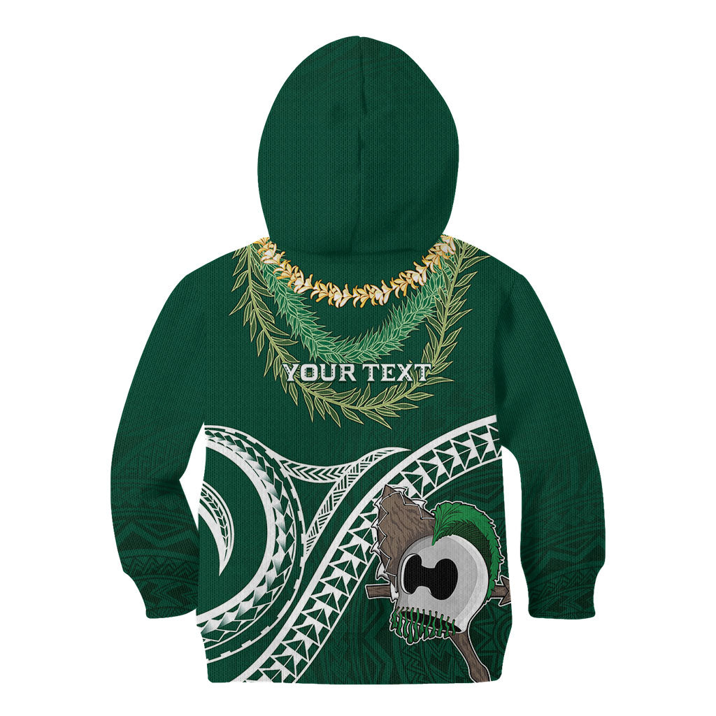 Hawaii Rainbow Warriors Alumni Personalized Kid Hoodie Ti Maile Lei - Glory For The Warriors