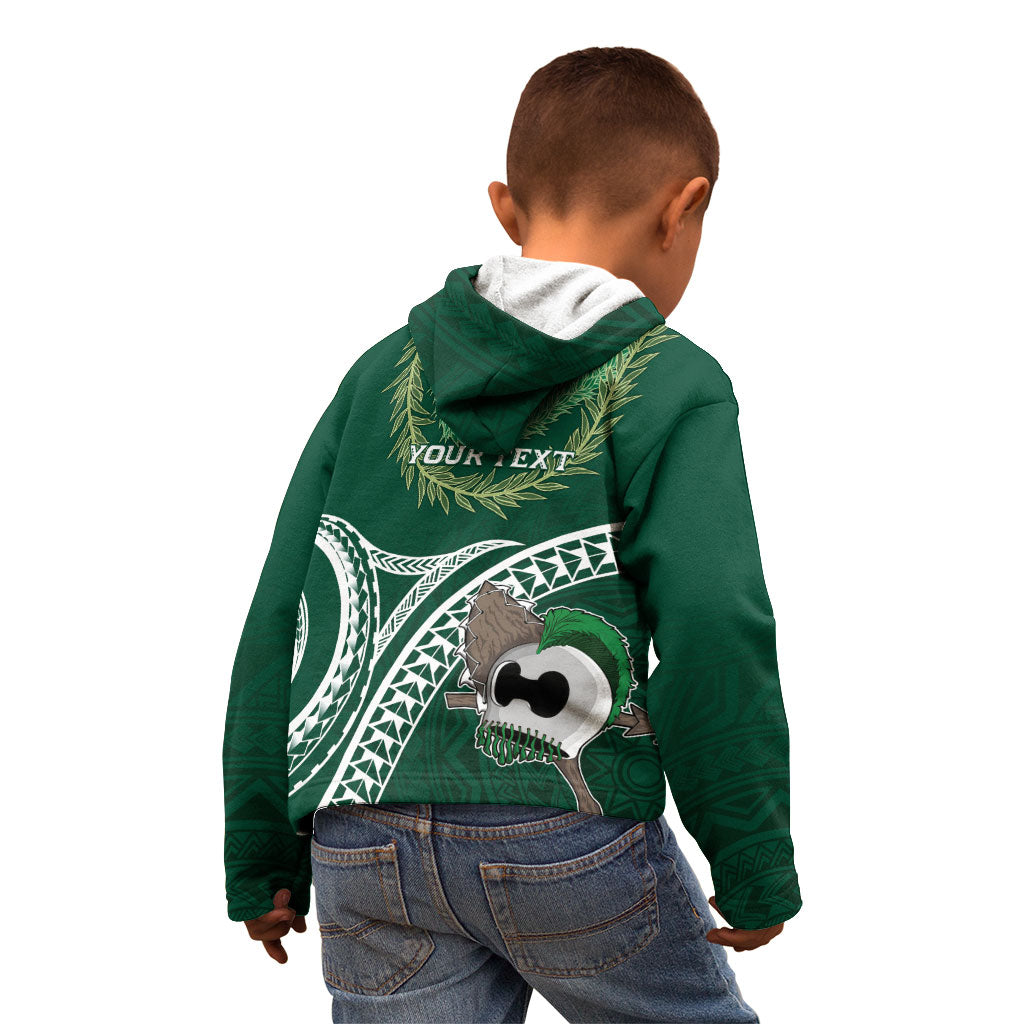 Hawaii Rainbow Warriors Alumni Personalized Kid Hoodie Ti Maile Lei - Glory For The Warriors