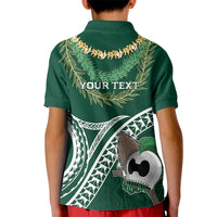 Hawaii Rainbow Warriors Alumni Personalized Kid Polo Shirt Ti Maile Lei - Glory For The Warriors