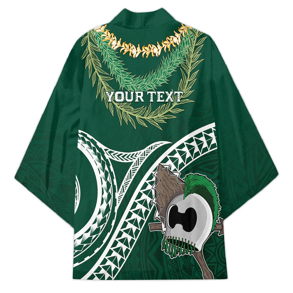 Hawaii Rainbow Warriors Alumni Personalized Kimono Ti Maile Lei - Glory For The Warriors