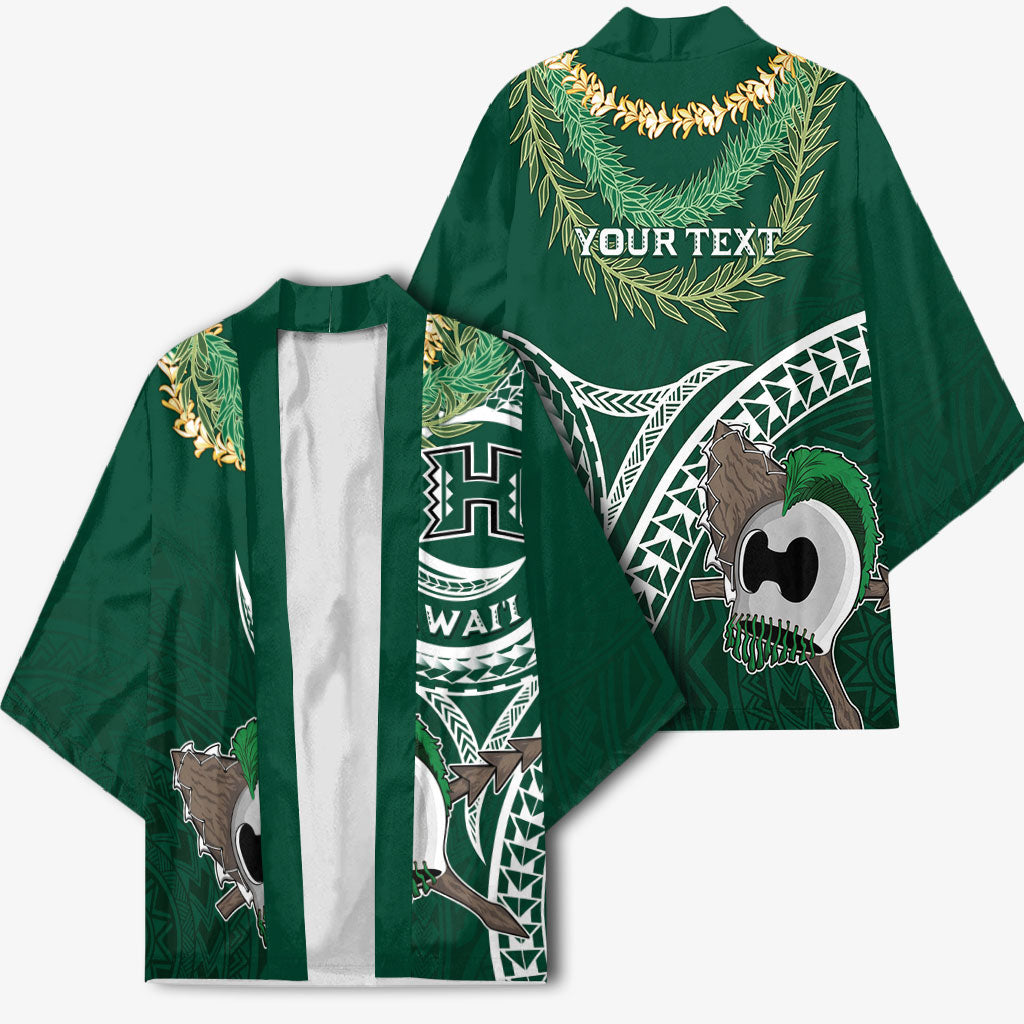 Hawaii Rainbow Warriors Alumni Personalized Kimono Ti Maile Lei - Glory For The Warriors
