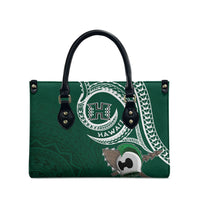 Hawaii Rainbow Warriors Alumni Leather Bag Ti Maile Lei - Glory For The Warriors