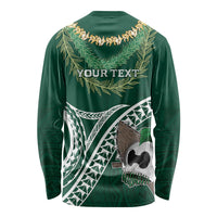Hawaii Rainbow Warriors Alumni Personalized Long Sleeve Shirt Ti Maile Lei - Glory For The Warriors