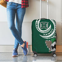 Hawaii Rainbow Warriors Alumni Luggage Cover Ti Maile Lei - Glory For The Warriors