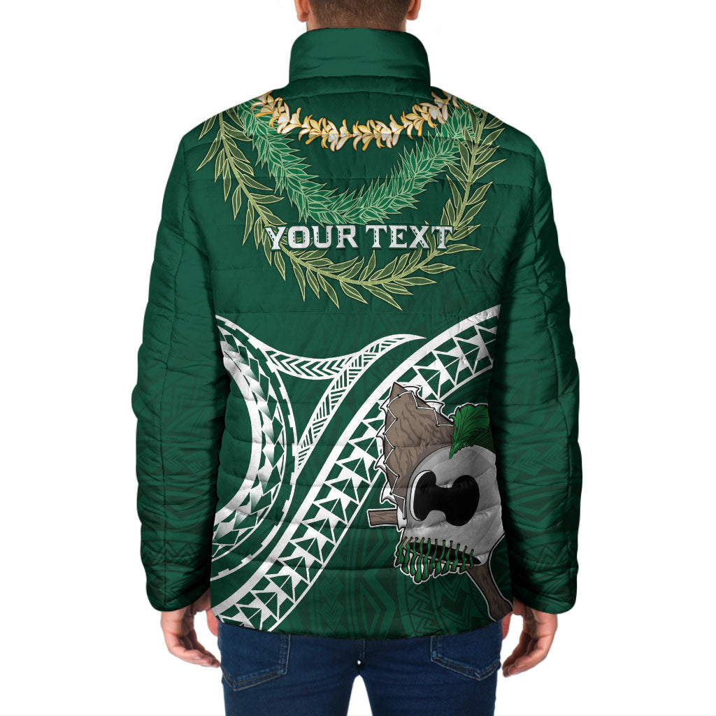 Hawaii Rainbow Warriors Alumni Personalized Padded Jacket Ti Maile Lei - Glory For The Warriors